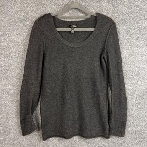 AQUA Cashmere Gray Long Sleeve Crew Neck Pullover Sweater‎ - Women's Size S